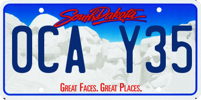 SD license plate 0CAY35