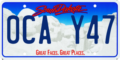 SD license plate 0CAY47