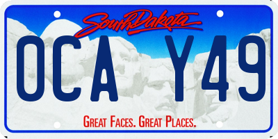 SD license plate 0CAY49