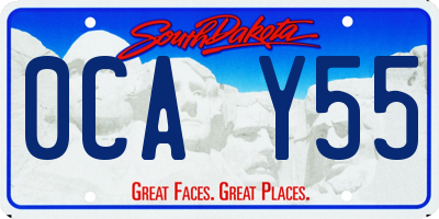 SD license plate 0CAY55