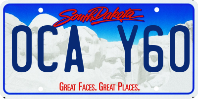 SD license plate 0CAY60