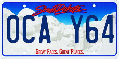 SD license plate 0CAY64