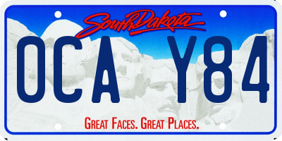 SD license plate 0CAY84