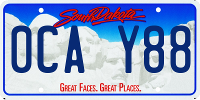 SD license plate 0CAY88