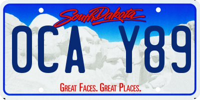 SD license plate 0CAY89