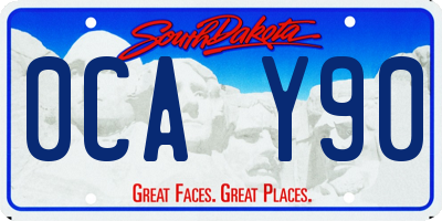 SD license plate 0CAY90