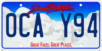 SD license plate 0CAY94