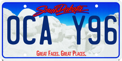 SD license plate 0CAY96