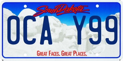 SD license plate 0CAY99