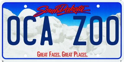 SD license plate 0CAZ00