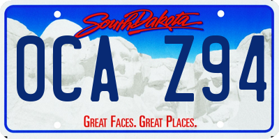 SD license plate 0CAZ94