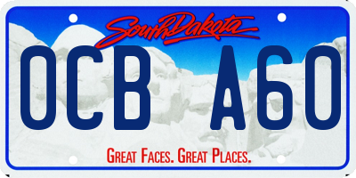 SD license plate 0CBA60