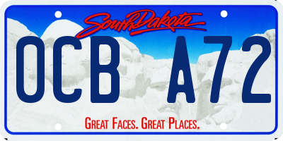 SD license plate 0CBA72