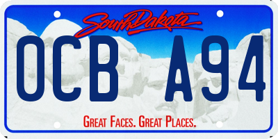 SD license plate 0CBA94