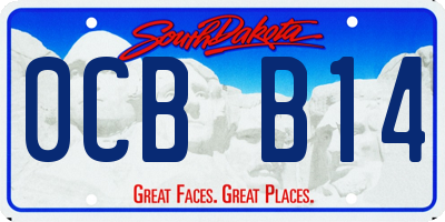 SD license plate 0CBB14