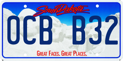 SD license plate 0CBB32