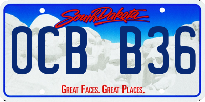 SD license plate 0CBB36