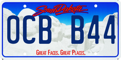 SD license plate 0CBB44