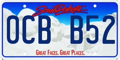 SD license plate 0CBB52