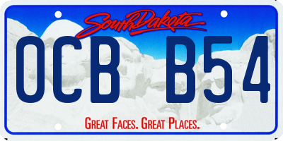 SD license plate 0CBB54