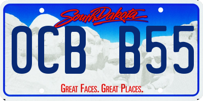 SD license plate 0CBB55