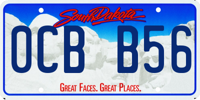 SD license plate 0CBB56