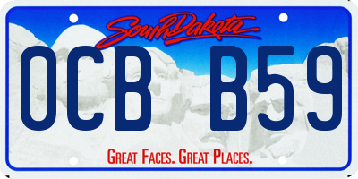 SD license plate 0CBB59