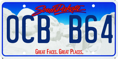 SD license plate 0CBB64