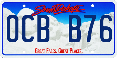 SD license plate 0CBB76