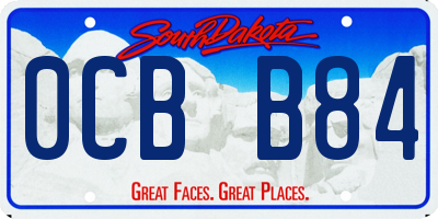 SD license plate 0CBB84