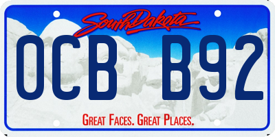 SD license plate 0CBB92