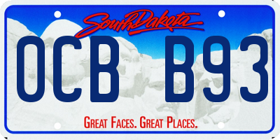 SD license plate 0CBB93