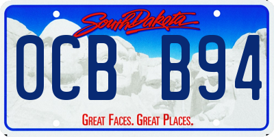 SD license plate 0CBB94