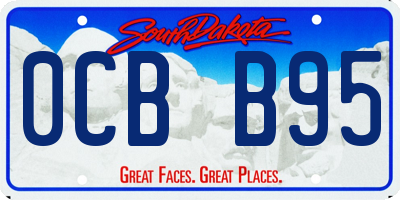 SD license plate 0CBB95