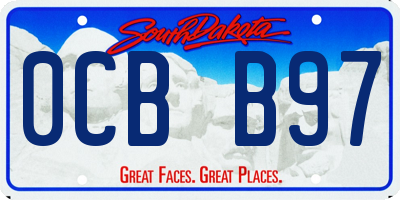 SD license plate 0CBB97