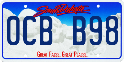 SD license plate 0CBB98