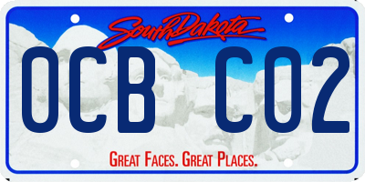 SD license plate 0CBC02