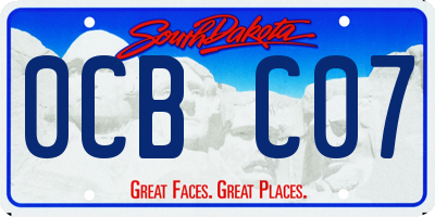 SD license plate 0CBC07