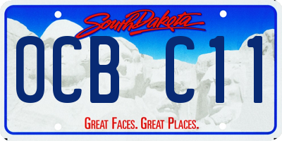 SD license plate 0CBC11