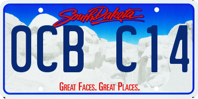 SD license plate 0CBC14