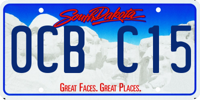 SD license plate 0CBC15