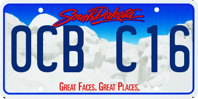 SD license plate 0CBC16