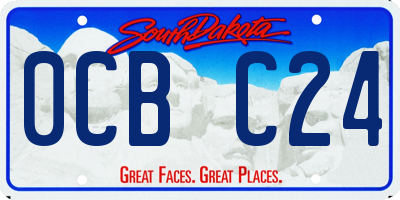 SD license plate 0CBC24