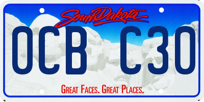 SD license plate 0CBC30