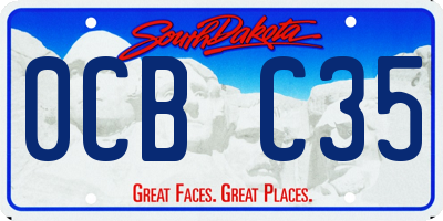 SD license plate 0CBC35