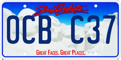 SD license plate 0CBC37