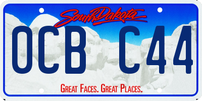 SD license plate 0CBC44