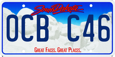 SD license plate 0CBC46