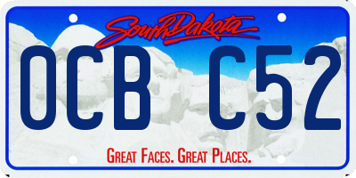SD license plate 0CBC52