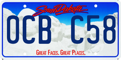 SD license plate 0CBC58